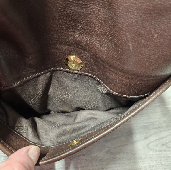 Coach Bags Monterey Brown Leather Flap Crossbody Bag Vintage Crossbody - Picture 9 of 13